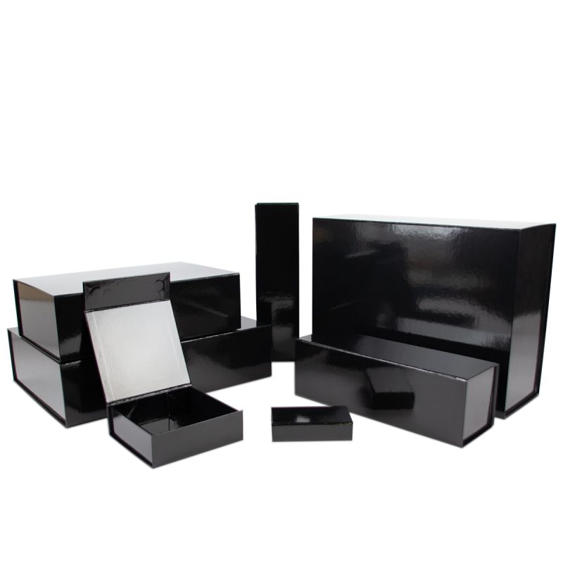 Budget magnetic gift boxes with glossy lamination